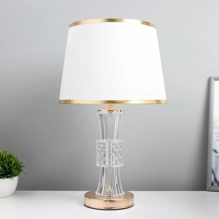 Настольная лампа "Люмьер" E27 40Вт золото 25х25х42 см RISALUX от компании Интернет - магазин Flap - фото 1