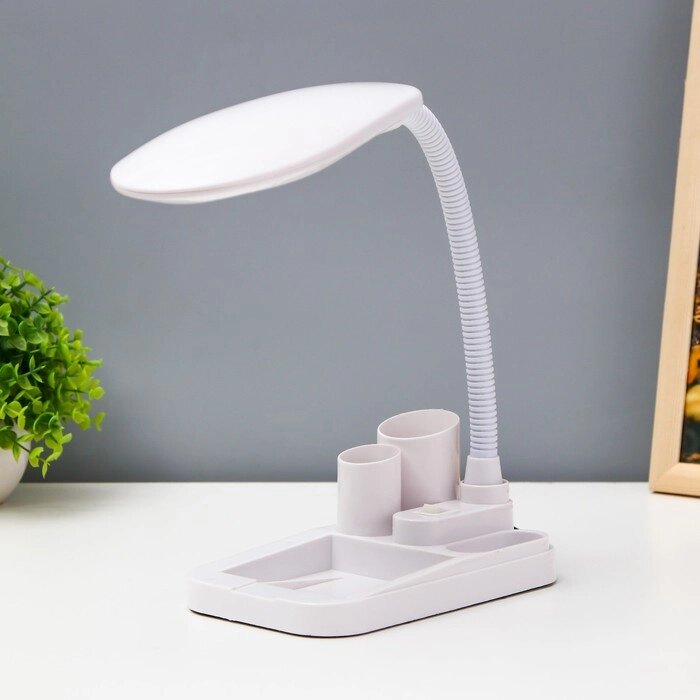 Настольная лампа "Мудрец" LED 15Вт 4000К белый 18х10х43см RISALUX от компании Интернет - магазин Flap - фото 1