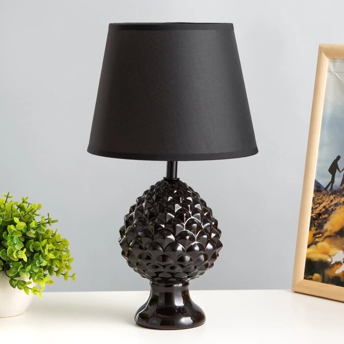 Настольная лампа "Мухамера" Е14 40Вт черный 19х19х37см RISALUX от компании Интернет - магазин Flap - фото 1