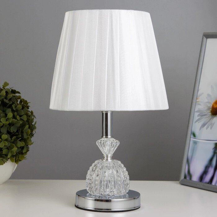 Настольная лампа "Оливи" Е27 белый 20х20х36 см RISALUX от компании Интернет - магазин Flap - фото 1