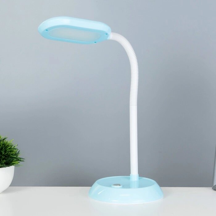 Настольная лампа "Пинки" LED 6Вт голубой 15х15х50 см RISALUX от компании Интернет - магазин Flap - фото 1