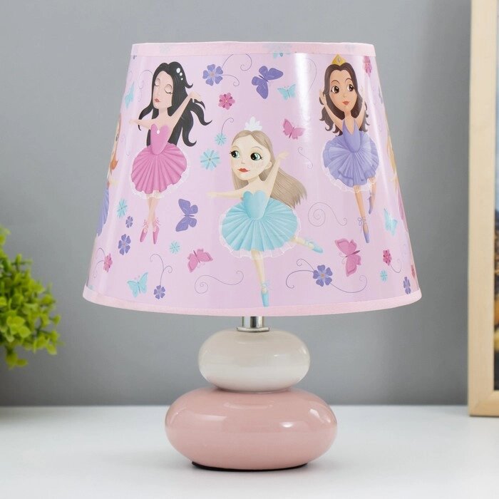 Настольная лампа "Принцессы" Е14 15Вт бело-розовый RISALUX от компании Интернет - магазин Flap - фото 1