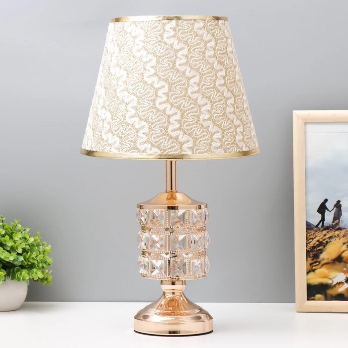 Настольная лампа с подсветкой 16680/1 E27 40Вт золото RISALUX от компании Интернет - магазин Flap - фото 1