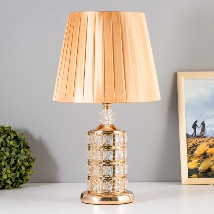 Настольная лампа с подсветкой 16684/1 E27 40Вт золото RISALUX от компании Интернет - магазин Flap - фото 1