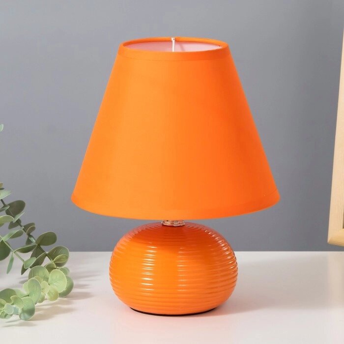 Настольная лампа "Саленто" Е14 40Вт оранжевый 17х17х23 см RISALUX от компании Интернет - магазин Flap - фото 1