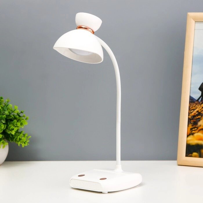 Настольная лампа сенсорная "Арти" LED 5Вт USB АКБ белый RISALUX от компании Интернет - магазин Flap - фото 1