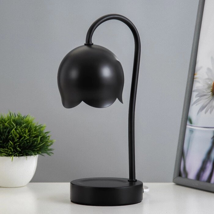Настольная лампа "Свелл" G9 40Вт черный 11х11х28 см RISALUX от компании Интернет - магазин Flap - фото 1