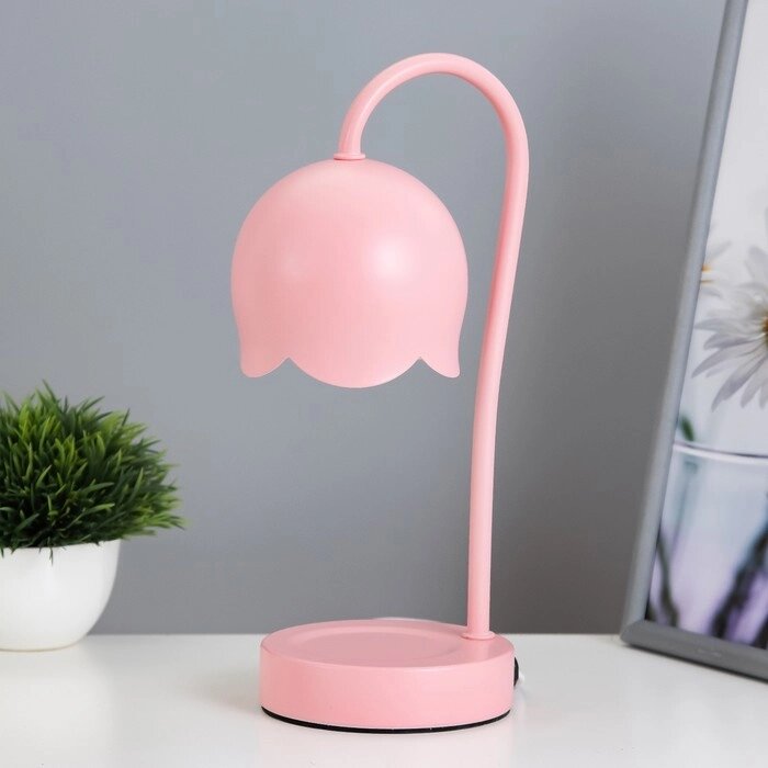 Настольная лампа "Свелл" G9 40Вт розовый 11х11х28 см RISALUX от компании Интернет - магазин Flap - фото 1