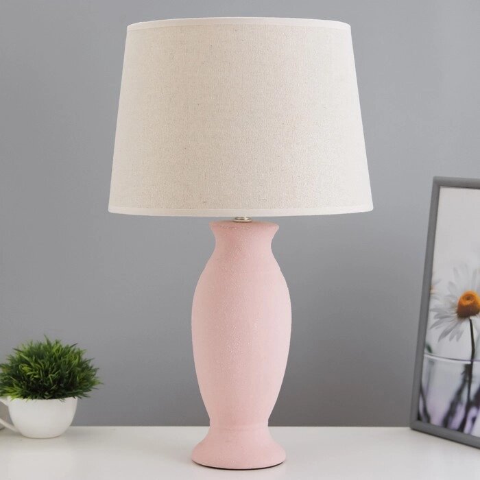 Настольная лампа "Тамуна" Е27 40Вт розовый 30х30х43,5см RISALUX от компании Интернет - магазин Flap - фото 1