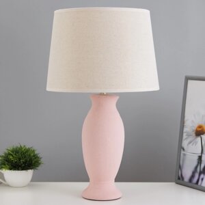 Настольная лампа "Тамуна" Е27 40Вт розовый 30х30х43,5см RISALUX