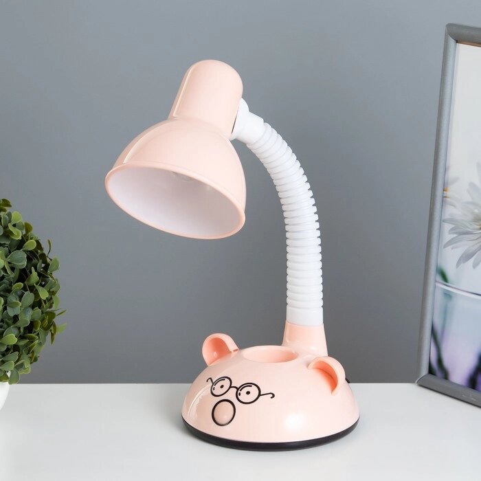 Настольная лампа "Ушки" Е27 15Вт розовый 15х15х37 см RISALUX от компании Интернет - магазин Flap - фото 1