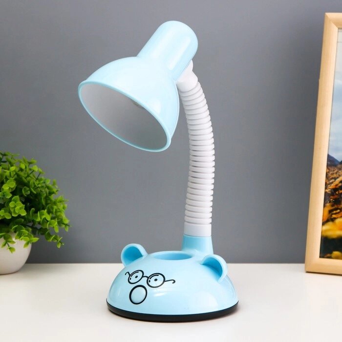 Настольная лампа "Ушки" Е27 40Вт голубой 15х15х37 см RISALUX от компании Интернет - магазин Flap - фото 1