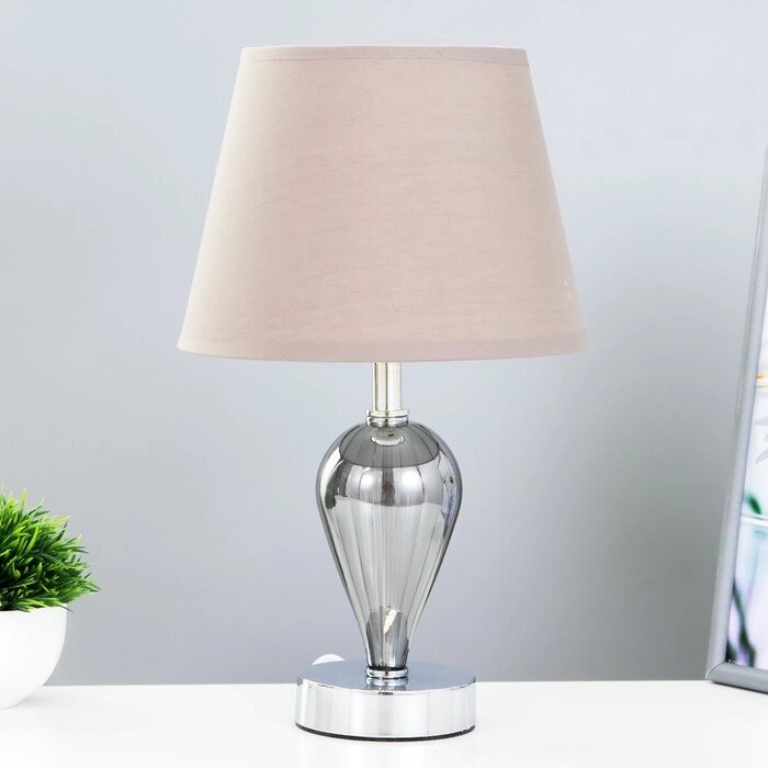 Настольная лампа "Виолин" Е27 40Вт хром 21х21х36 см RISALUX от компании Интернет - магазин Flap - фото 1