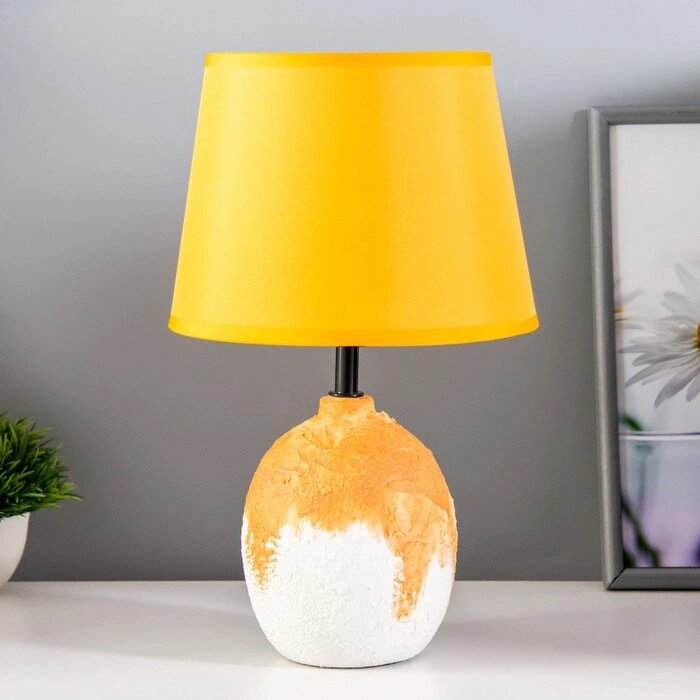 Настольная лампа "Зефир" Е14 40Вт оранжевый  белый 30х30х33см RISALUX от компании Интернет - магазин Flap - фото 1