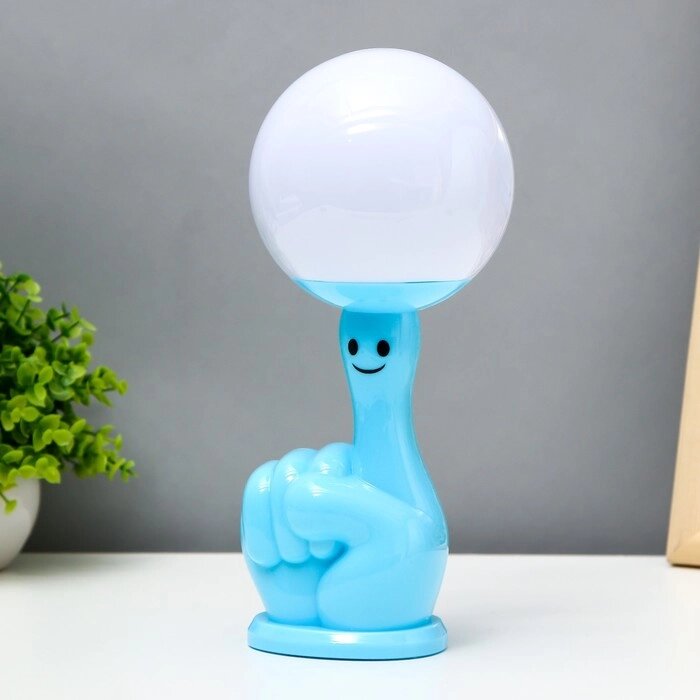 Настольная лампа "Жонглер" LED 3Вт 3000К голубой 7,5х7,5х26 см RISALUX от компании Интернет - магазин Flap - фото 1