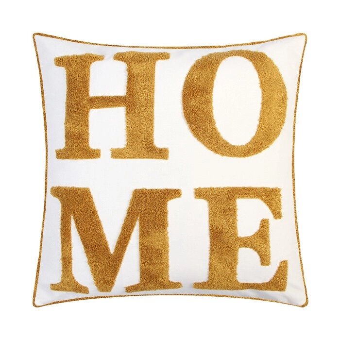 Наволочка декоративная «Этель» Бохо Home, 45х45 см, цвет горчица от компании Интернет - магазин Flap - фото 1