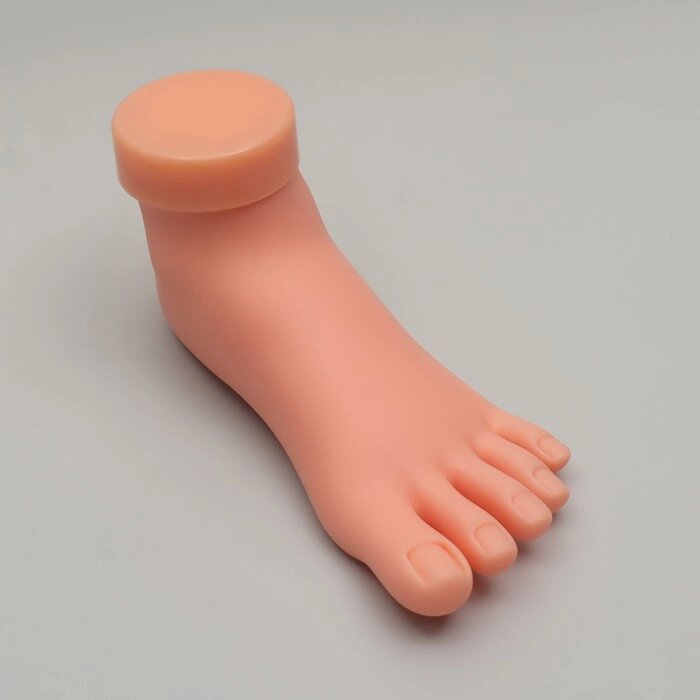 Нога тренировочная для педикюра, с гнущимися пальцами, цвет бежевый от компании Интернет - магазин Flap - фото 1