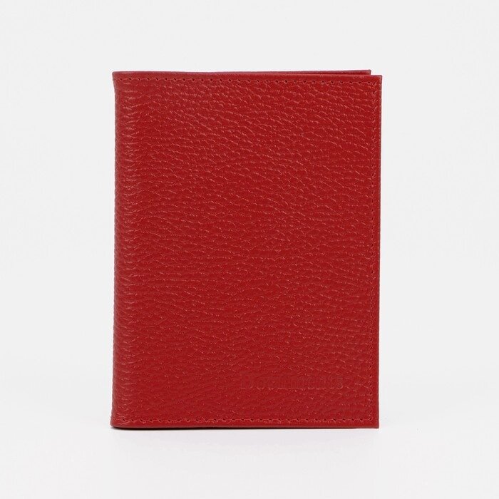 Обложка для автодокументов и паспорта, цвет красный от компании Интернет - магазин Flap - фото 1