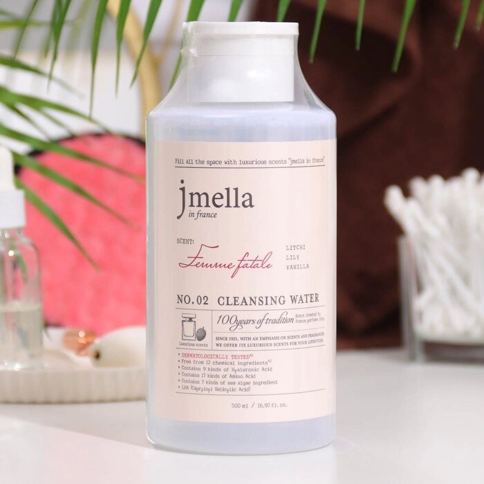 Очищающая вода Jmella "Личи, лилия, ваниль" 500 мл. от компании Интернет - магазин Flap - фото 1