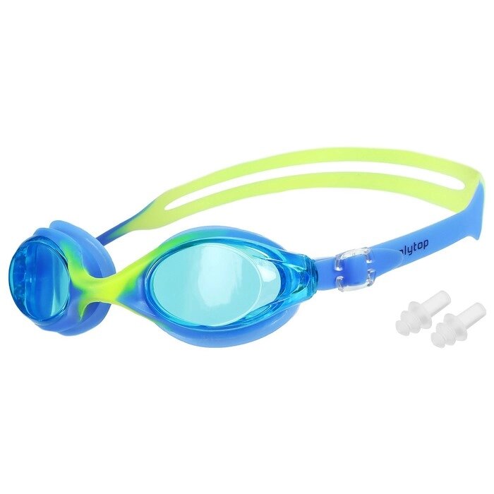 Очки для плавания ONLYTOP, беруши, цвета МИКС от компании Интернет - магазин Flap - фото 1