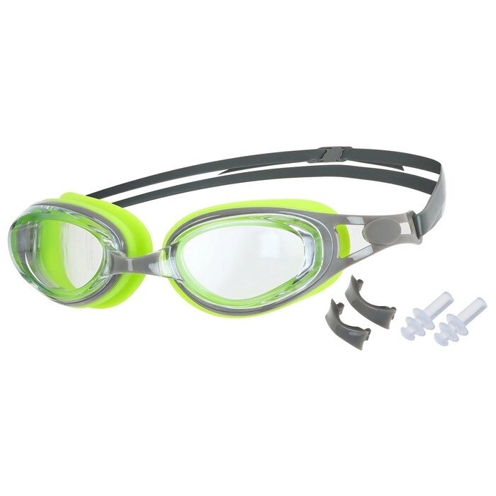 Очки для плавания ONLYTOP, беруши, набор носовых перемычек, UV защита от компании Интернет - магазин Flap - фото 1