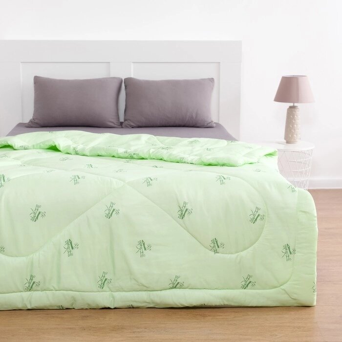 Одеяло Бамбук 220х205 см, полиэфирное волокно 200 гр/м, пэ 100% от компании Интернет - магазин Flap - фото 1
