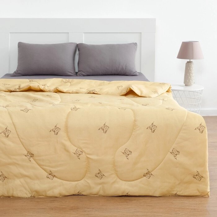Одеяло Овечья шерсть 220x205 см, полиэфирное волокно 200 гр/м, пэ 100% от компании Интернет - магазин Flap - фото 1