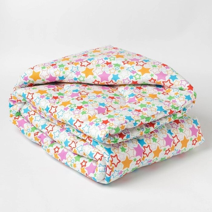 Одеяло стеганое «детское+» 110х140, синтепон, цвет МИКС от компании Интернет - магазин Flap - фото 1