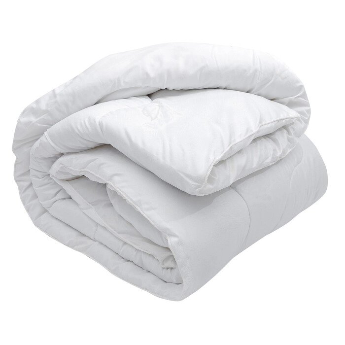 Одеяло зимнее 140х205 см, иск. лебяжий пух, ткань глосс-сатин, п/э 100% от компании Интернет - магазин Flap - фото 1