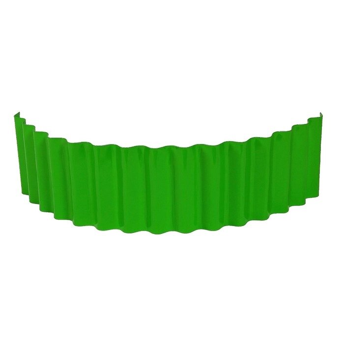 Ограждение для клумбы, 110  24 см, зелёное, «Волна» от компании Интернет - магазин Flap - фото 1