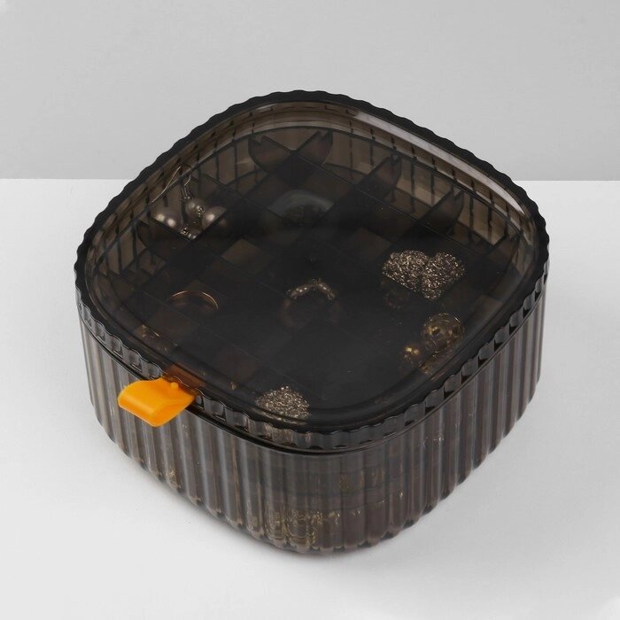 Органайзер для хранения украшений «Лео» 3 уровня, 32 ячейки, 15157,5 см, цвет коричневый от компании Интернет - магазин Flap - фото 1