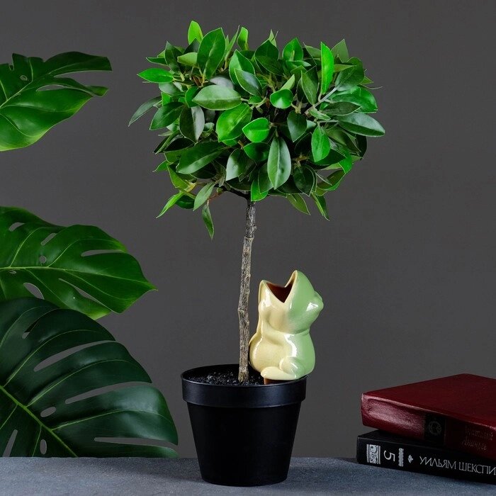 Ороситель для домашних растений и сада "Лягушка" Кунгурская керамика, 0.1л, 16см, зелёный от компании Интернет - магазин Flap - фото 1