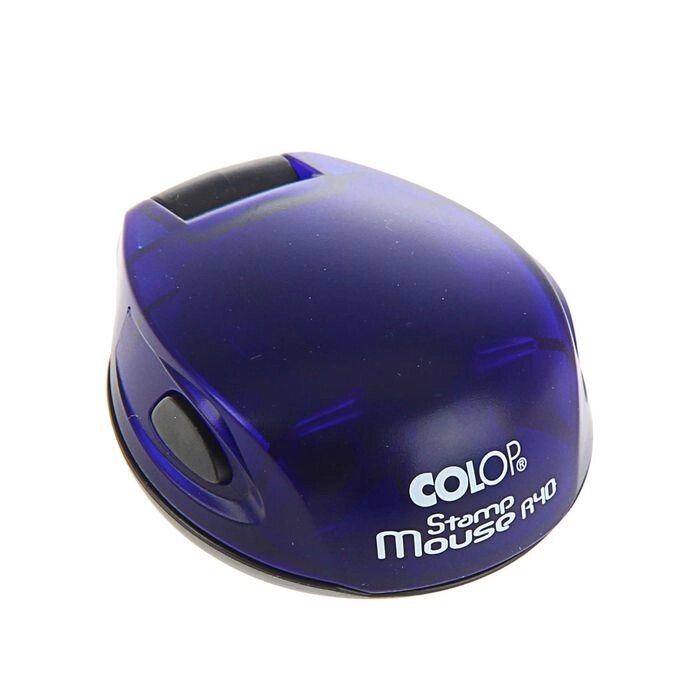 Оснастка для круглой печати карманная COLOP Stamp Mouse R40, диаметр 40 мм, корпус синий от компании Интернет - магазин Flap - фото 1