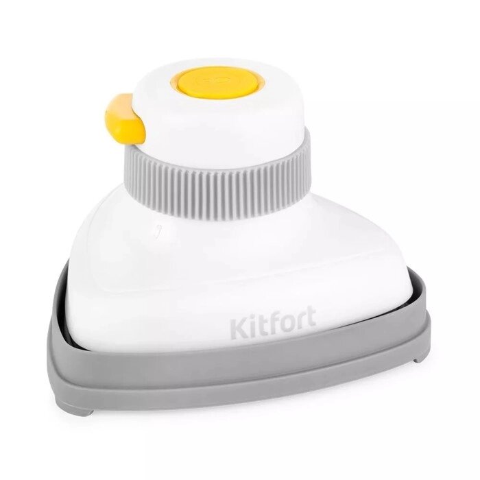 Отпариватель Kitfort КТ-9131-1, ручной, 800 Вт, 50 мл, 12 г/мин, бело-жёлтый от компании Интернет - магазин Flap - фото 1