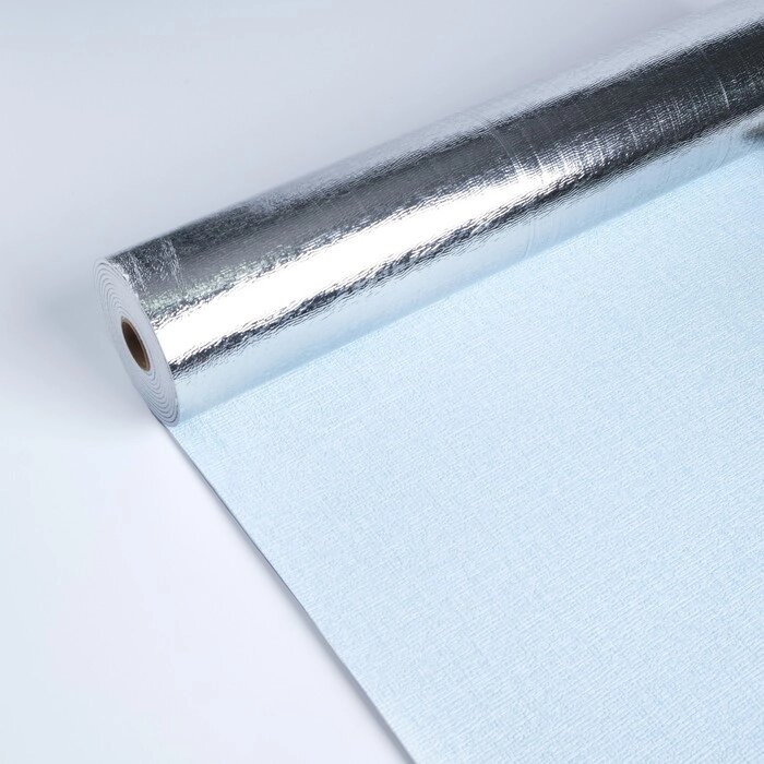 Панель ПВХ самоклеящаяся в рулоне светло-голубая, 2,8м, 50см, толщ2мм от компании Интернет - магазин Flap - фото 1