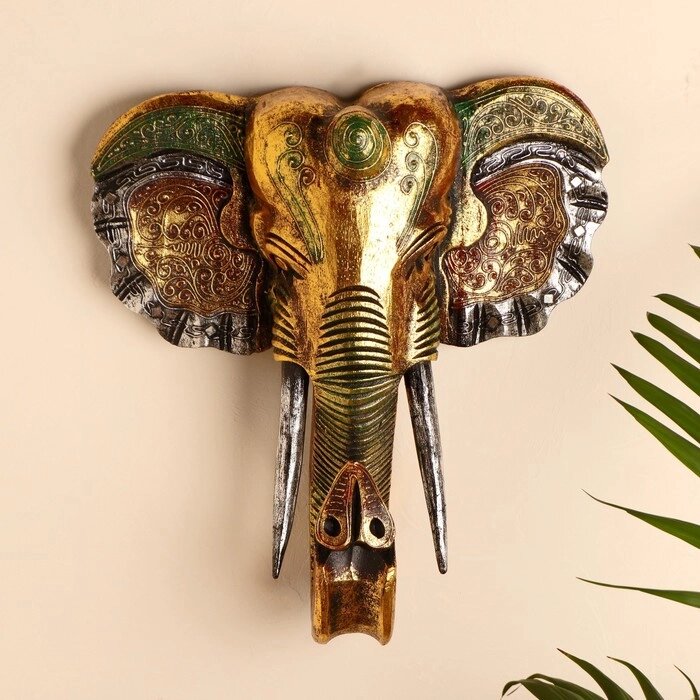Панно настенное "Голова слона" 33х13х40 см от компании Интернет - магазин Flap - фото 1