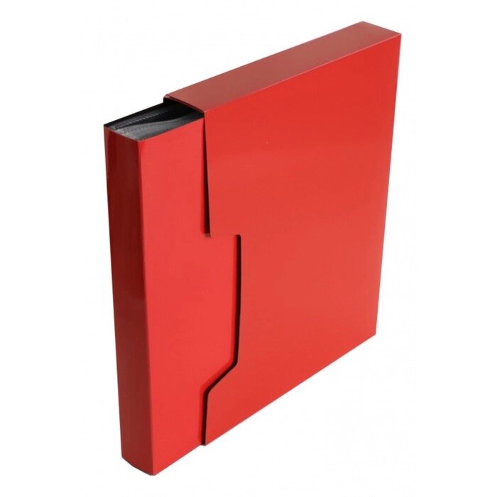 Папка c 80 вкладышами А4, 700 мкм, Calligrata DeLuxe, 40 мм, в коробке, красная от компании Интернет - магазин Flap - фото 1