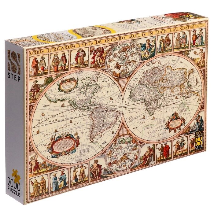 Пазлы «Историческая карта мира», 2000 элементов от компании Интернет - магазин Flap - фото 1