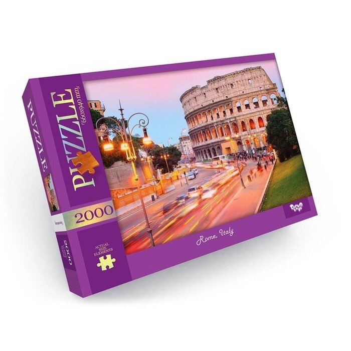 Пазлы картонные «Италия. Рим», 2000 элементов от компании Интернет - магазин Flap - фото 1