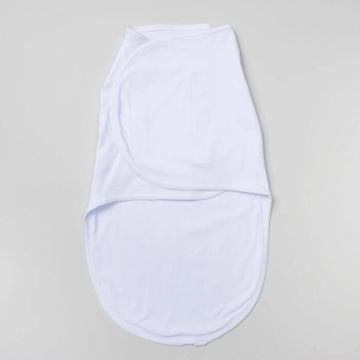 Пеленка-кокон на липучках, рост 50-62 см, кулирка, цвет белый 1139 от компании Интернет - магазин Flap - фото 1