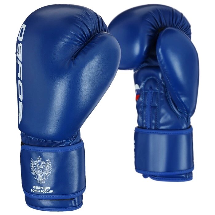 Перчатки боксёрские BoyBo TITAN, IB-23, 10 унций, цвет синий от компании Интернет - магазин Flap - фото 1