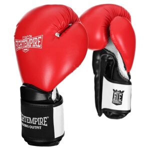 Перчатки боксёрские FIGHT EMPIRE, PRO KING, красно-чёрные, размер 10 oz