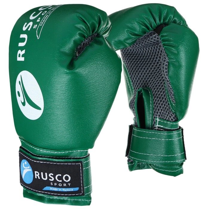 Перчатки боксёрские RuscoSport, детские, 4 унции, цвет зелёный от компании Интернет - магазин Flap - фото 1
