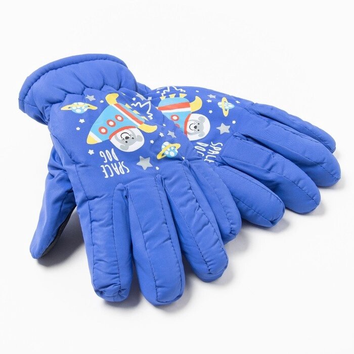Перчатки детские, цвет индиго, размер 14 (3-6 лет) от компании Интернет - магазин Flap - фото 1