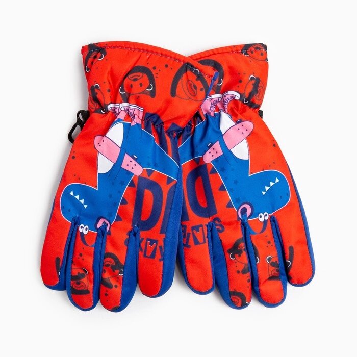 Перчатки детские, цвет синий/красный, размер 14 (4-6 лет) от компании Интернет - магазин Flap - фото 1