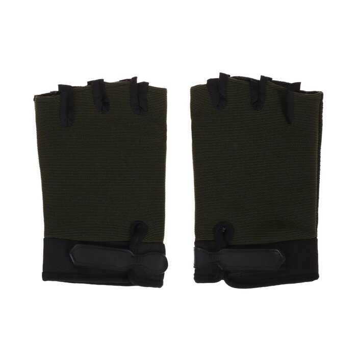 Перчатки "СИБИРСКИЙ СЛЕДОПЫТ", зеленые, без пальцев, размер XL от компании Интернет - магазин Flap - фото 1