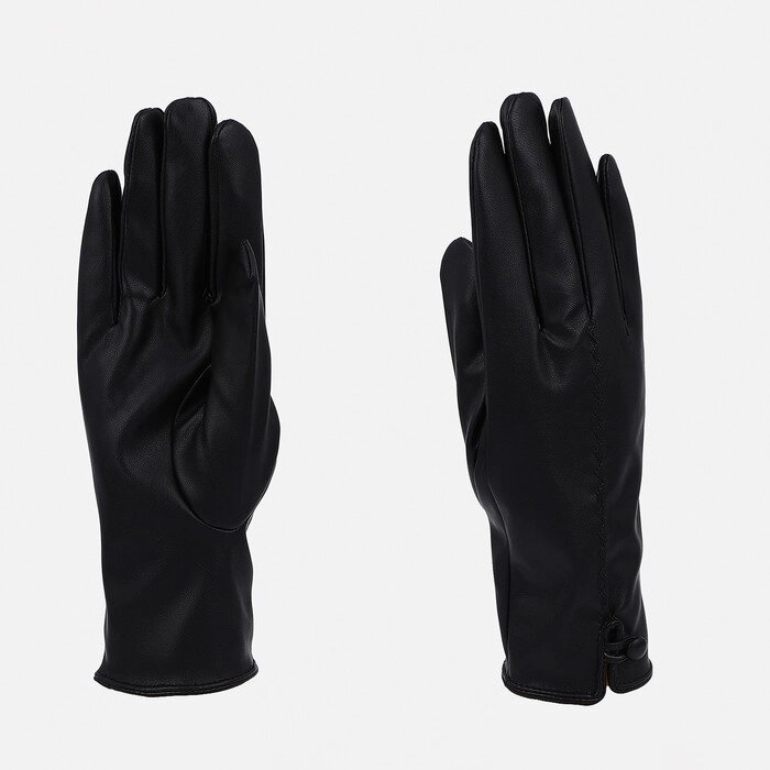 Перчатки женские, безразмерные, без утеплителя, цвет чёрный от компании Интернет - магазин Flap - фото 1
