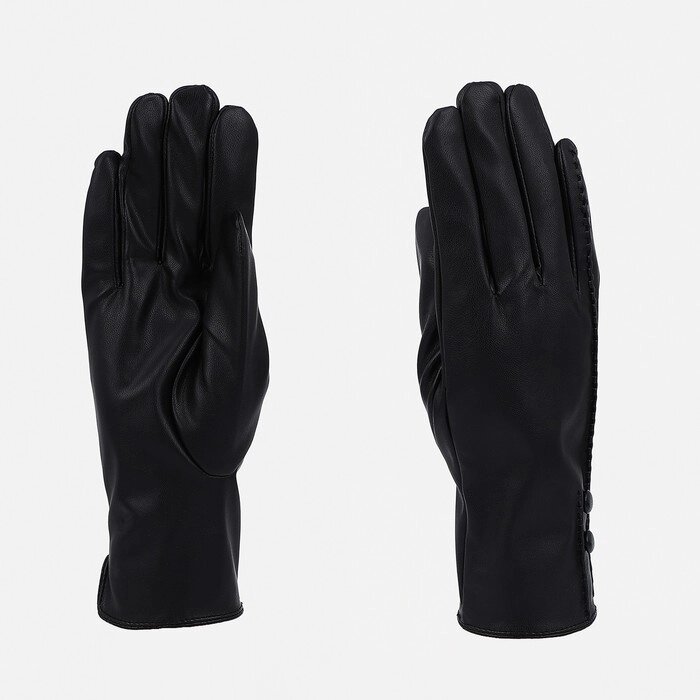 Перчатки женские, безразмерные, без утеплителя, цвет чёрный от компании Интернет - магазин Flap - фото 1