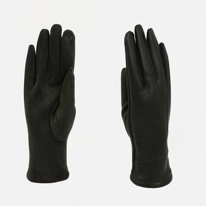 Перчатки женские, безразмерные, без утеплителя, цвет хаки от компании Интернет - магазин Flap - фото 1