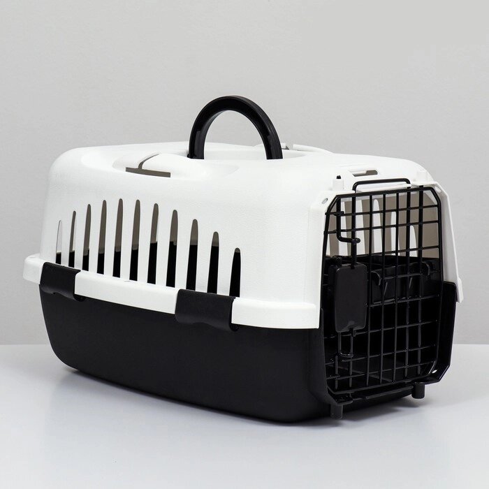 Переноска для животных, чёрно-белая от компании Интернет - магазин Flap - фото 1